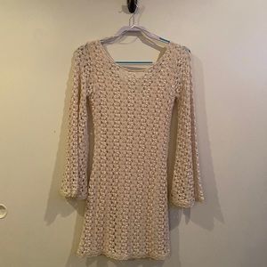 Free people crochet mini dress